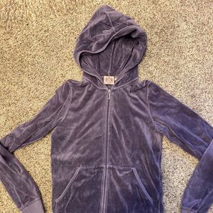 COPY - Juicy Couture Zip Up Velvet Hoodie